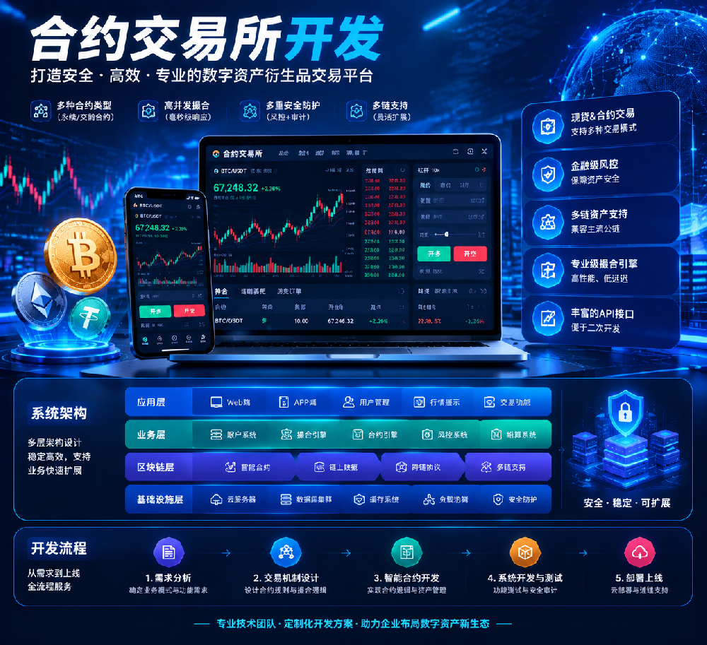合约交易所开发全流程解析：从交易机制设计、智能合约到系统部署的完整指南